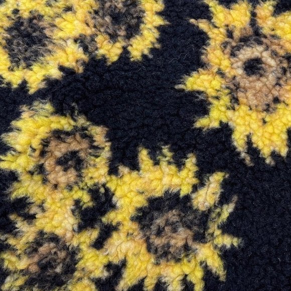 Treasure & Bond Girl's Textured Fleece Sunflower Print Zip Pullover NWT Sz Large - Picture 4 of 9